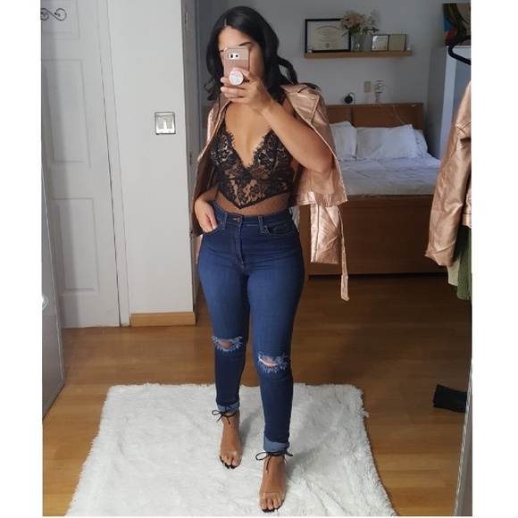 ▪LAST ONE!▪"Diamond Girl" Rose Gold Moto Jacket - Picture 2 of 8